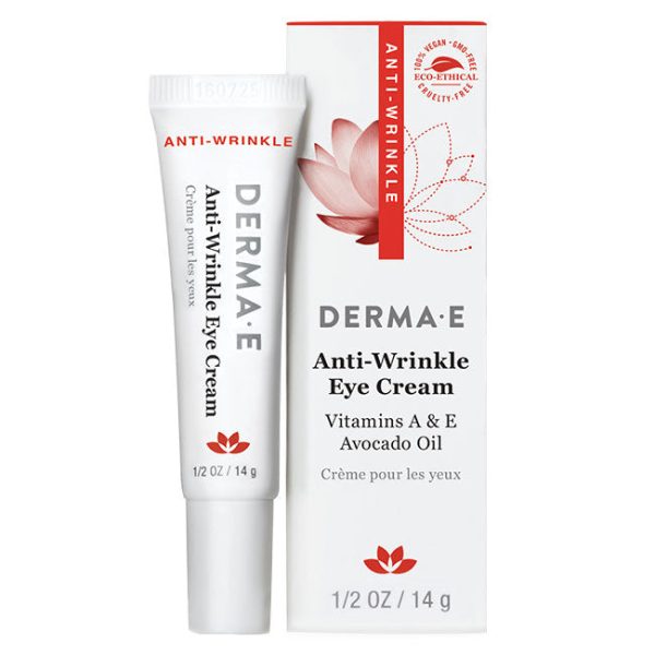 Derma E Anti-Wrinkle Eye Cream with Vitamin A & E & Avacado Oil, 0.5 oz on Sale