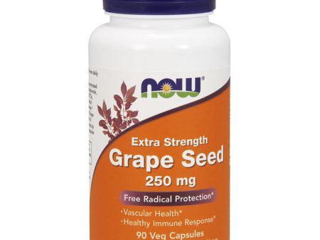 Grape Seed Extract 250 mg, Extra Strength, 90 Veg Capsules, NOW Foods Online Hot Sale