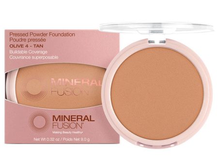 Pressed Powder Foundation - Olive 4 - Tan, 0.32 oz, Mineral Fusion Cosmetics Online now