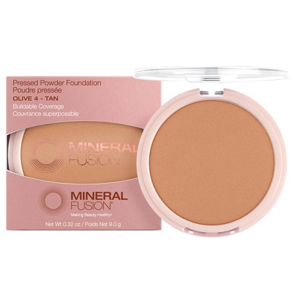 Pressed Powder Foundation - Olive 4 - Tan, 0.32 oz, Mineral Fusion Cosmetics Online now