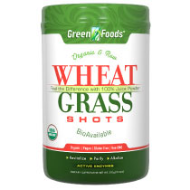 Wheat Grass Shots, Drink Mix, Organic & Raw, 300 g (60 Servings), Green Foods Corporation For Sale