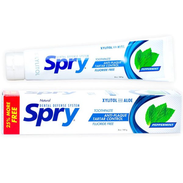 Spry Xylitol Toothpaste - Peppermint, Fluoride-Free, 5 oz, Xlear (Xclear) Online Sale