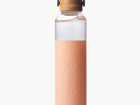 Glass Water Bottle, Blush, 25 oz, Soma For Sale