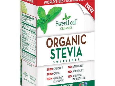 SweetLeaf Organic Stevia Sweetener Packets, 35 ct, Wisdom Natural Brands For Cheap