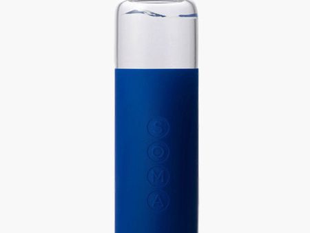 Glass Water Bottle V2, Sapphire, 17 oz, Soma Online Hot Sale