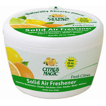 Solid Air Freshener, Fresh Citrus, 20 oz, Citrus Magic Supply