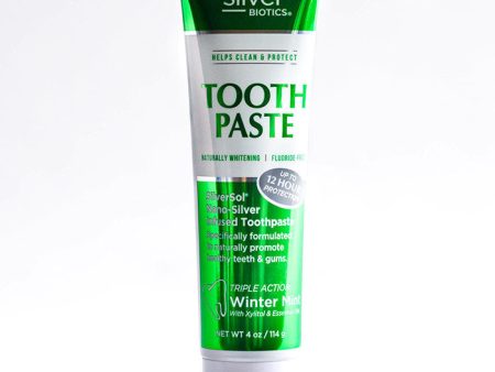 Natural Whitening Coral Toothpaste - Winter Mint, 4 oz, Silver Biotics Sale