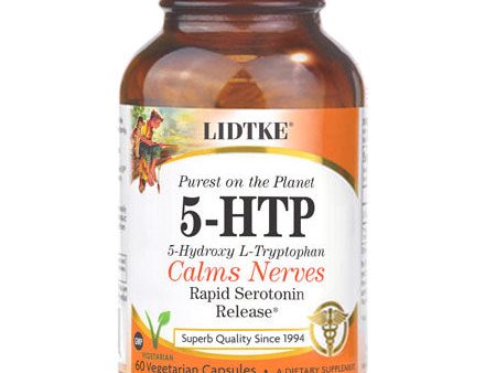 5-HTP, Calms Nerves, 60 Vegetarian Capsules, Lidtke Sale