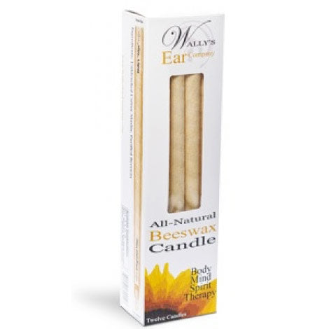 100% Beeswax Hollow Ear Candles, 12 pk, Wally s Natural Products Discount