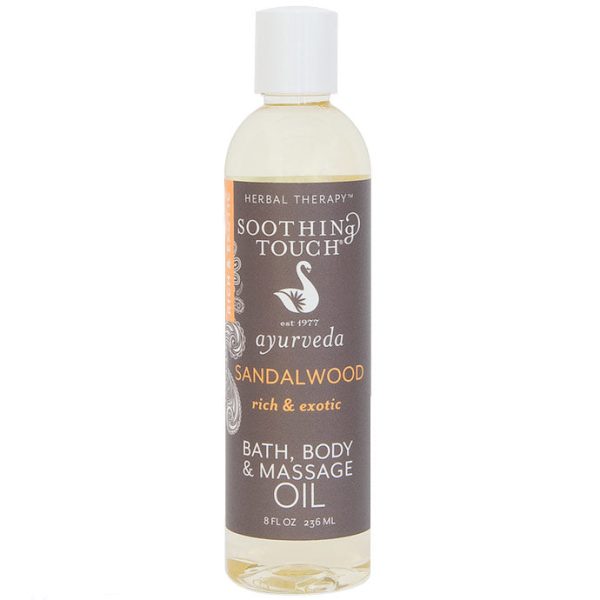 Bath, Body & Massage Oil, Sandalwood, 8 oz, Soothing Touch Fashion