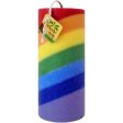 Rainbow Candle Pillar 5 Inch, 1 Unit, Aloha Bay Online