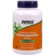 Ashwagandha 450 mg, Value Size, 180 Veg Capsules, NOW Foods For Sale