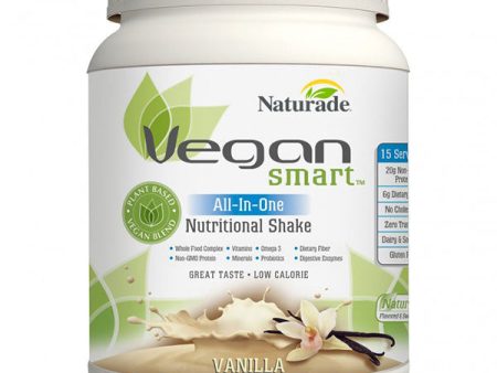 Vegan Smart All-In-One Nutritional Shake - Vanilla, 15 Servings (22.75 oz), Naturade Fashion