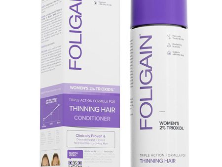 Women s Triple Action Conditioner for Thinning Hair with 2% Trioxidil, 8 oz, Foligain Online Sale