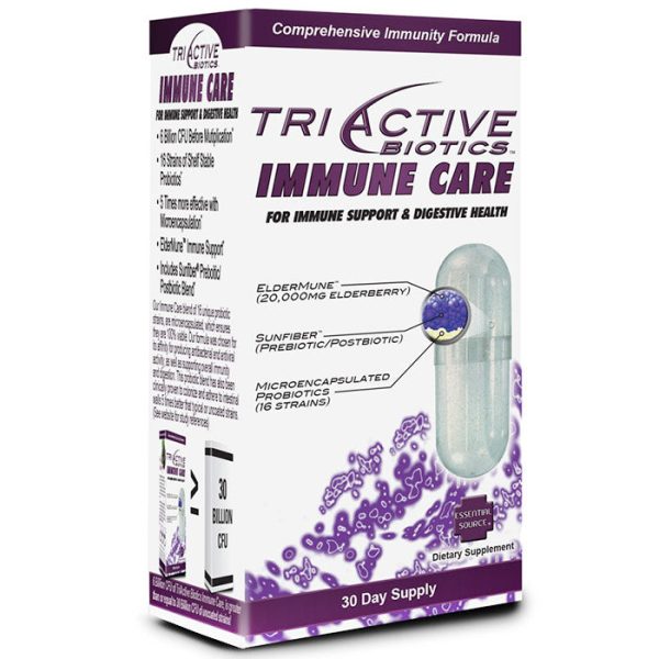 TriActive Biotics Immune Care, 30 Vegetable Capsules, Essential Source Online