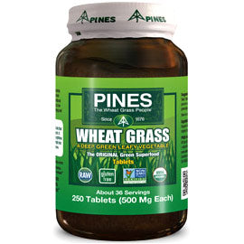 Wheat Grass 500mg 250 tablets from Pines International Online now