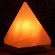 Himalayan Salt Crystal Pyramid Lamp, 1 ct, Aloha Bay For Sale