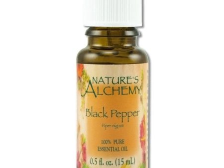 Pure Essential Oil Black Pepper, 0.5 oz, Nature s Alchemy Online