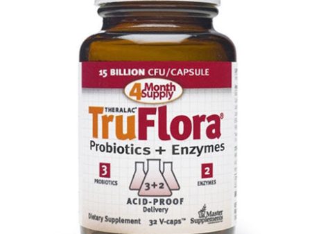 TruFlora, Probiotics + Enzymes, 32 Capsules, Master Supplements Supply