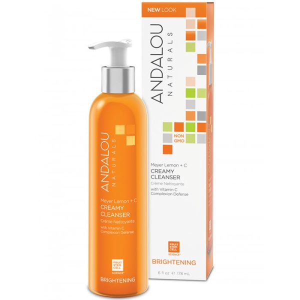 Meyer Lemon + C Creamy Cleanser, 6 oz, Andalou Naturals Hot on Sale