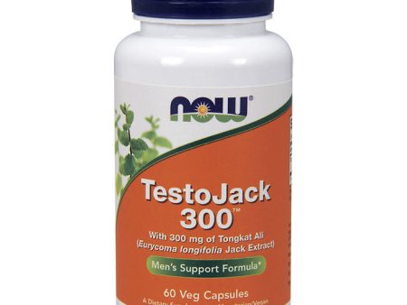 TestoJack 300, Tongkat Ali 300 mg, 60 Vegetarian Capsules, NOW Foods Online Hot Sale