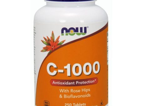 Vitamin C-1000 with Rose Hips 250 Tabs, NOW Foods Online Sale