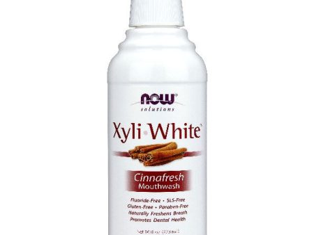 XyliWhite Mouthwash Cinnafresh, 16 oz, NOW Foods Online Sale