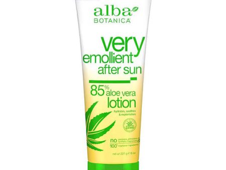 Very Emollient After Sun Lotion, 85% Aloe Vera, 8 oz, Alba Botanica For Sale