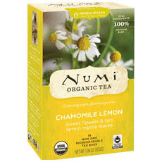 Chamomile Lemon Tea, Herbal Teasan, 18 Tea Bags, Numi Tea Online Sale