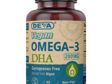 Vegan Omega-3 DHA, 90 Softgels, Deva Nutrition Cheap