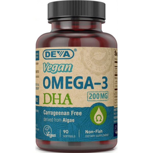 Vegan Omega-3 DHA, 90 Softgels, Deva Nutrition Cheap