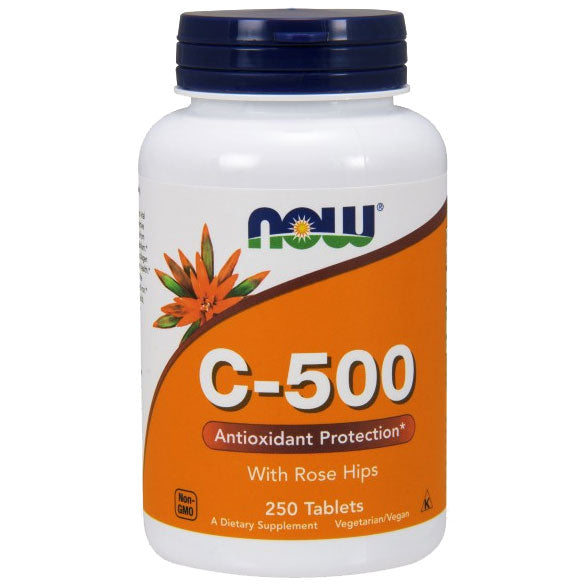 Vitamin C-500 with Rose Hips, 250 Tablets, NOW Foods Sale