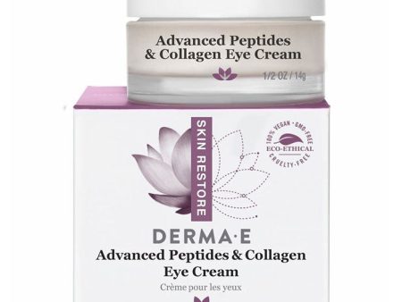 Derma E Advanced Peptides & Collagen Eye Cream, 0.5 oz For Sale