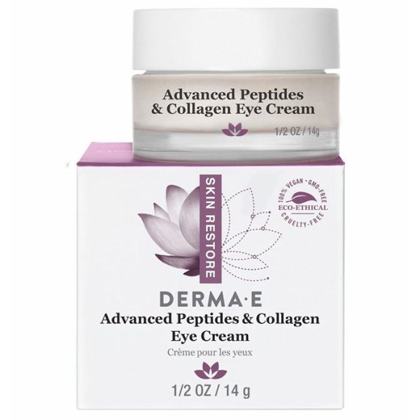 Derma E Advanced Peptides & Collagen Eye Cream, 0.5 oz For Sale