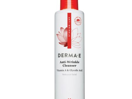 Derma E Anti-Wrinkle Cleanser with Vitamin A & Glycolic Acid, 6 oz For Cheap