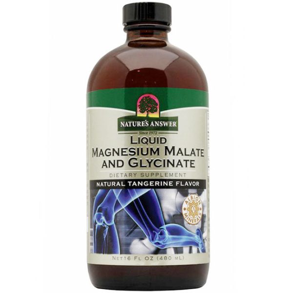 Liquid Magnesium Malate & Glycinate, 16 oz, Nature s Answer Supply