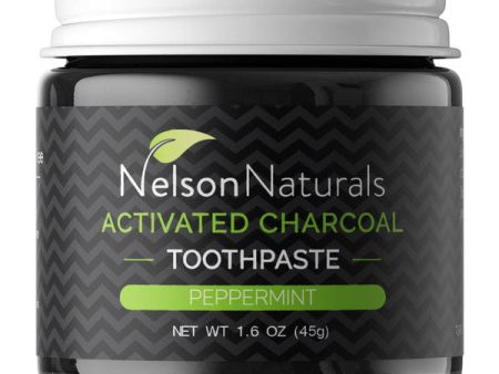 Activated Charcoal Whitening Toothpaste, Peppermint, 1.6 oz (45 g), Nelson Naturals on Sale