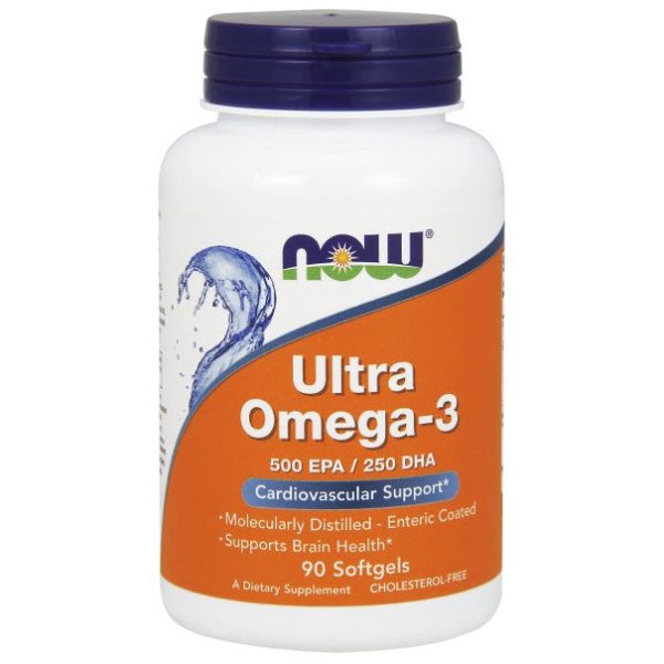 Ultra Omega-3, Natural Fish Oil Concentrate, 90 Softgels, NOW Foods For Cheap