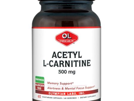 Acetyl L Carnitine 500mg, 60 Capsules, Olympian Labs For Sale