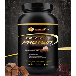 Beef Protein - Rich Dark Chocolate, 1 lb, Olympian Labs Sale