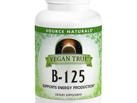 Vegan True B-125 Complex, 60 Tablets, Source Naturals Online Hot Sale