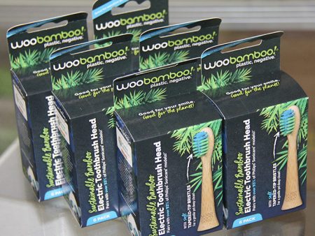 Electric Toothbrush Head with Soft Tapered-Tip Bristles, 6 Pack x 6 Boxes, WooBamboo on Sale