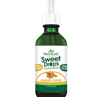 SweetLeaf Sweet Drops Liquid Stevia, Flavored Stevia Sweetener, English Toffee, 2 oz, Wisdom Natural Brands For Cheap