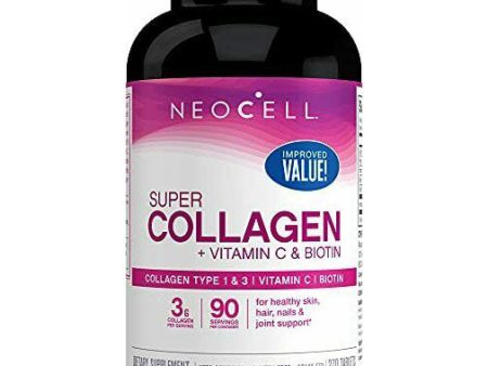 Super Collagen + Vitamin C & Biotin, 270 Tablets, NeoCell For Sale