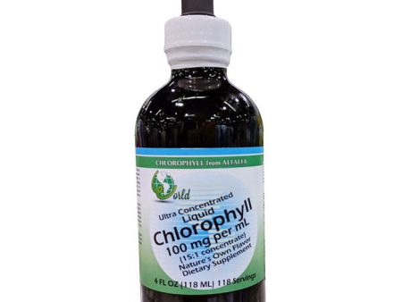 Ultra Concentrated 15:1 Liquid Chlorophyll with Dropper, 4 oz, World Organic For Discount