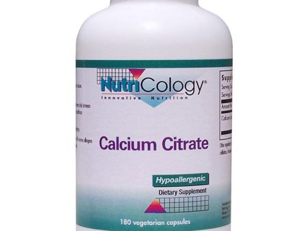 Calcium Citrate 150mg 180 caps from NutriCology Supply