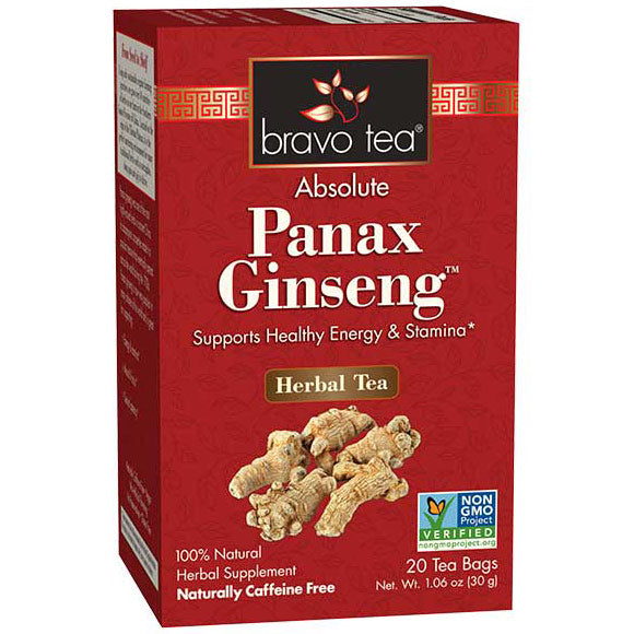 Absolute Panax Ginseng Herbal Tea, 20 Tea Bags, Bravo Tea Hot on Sale