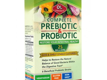 Complete Prebiotic & Probiotic, 30 Vegetarian Capsules, Olympian Labs Supply