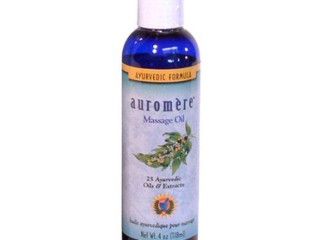 Ayurvedic Massage Oil, 4 oz, Auromere Hot on Sale