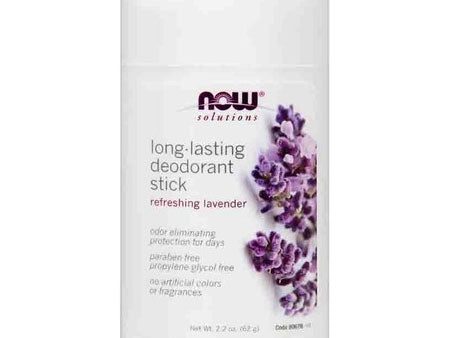 Long Lasting Deodorant Stick 2.2 oz, NOW Foods For Cheap